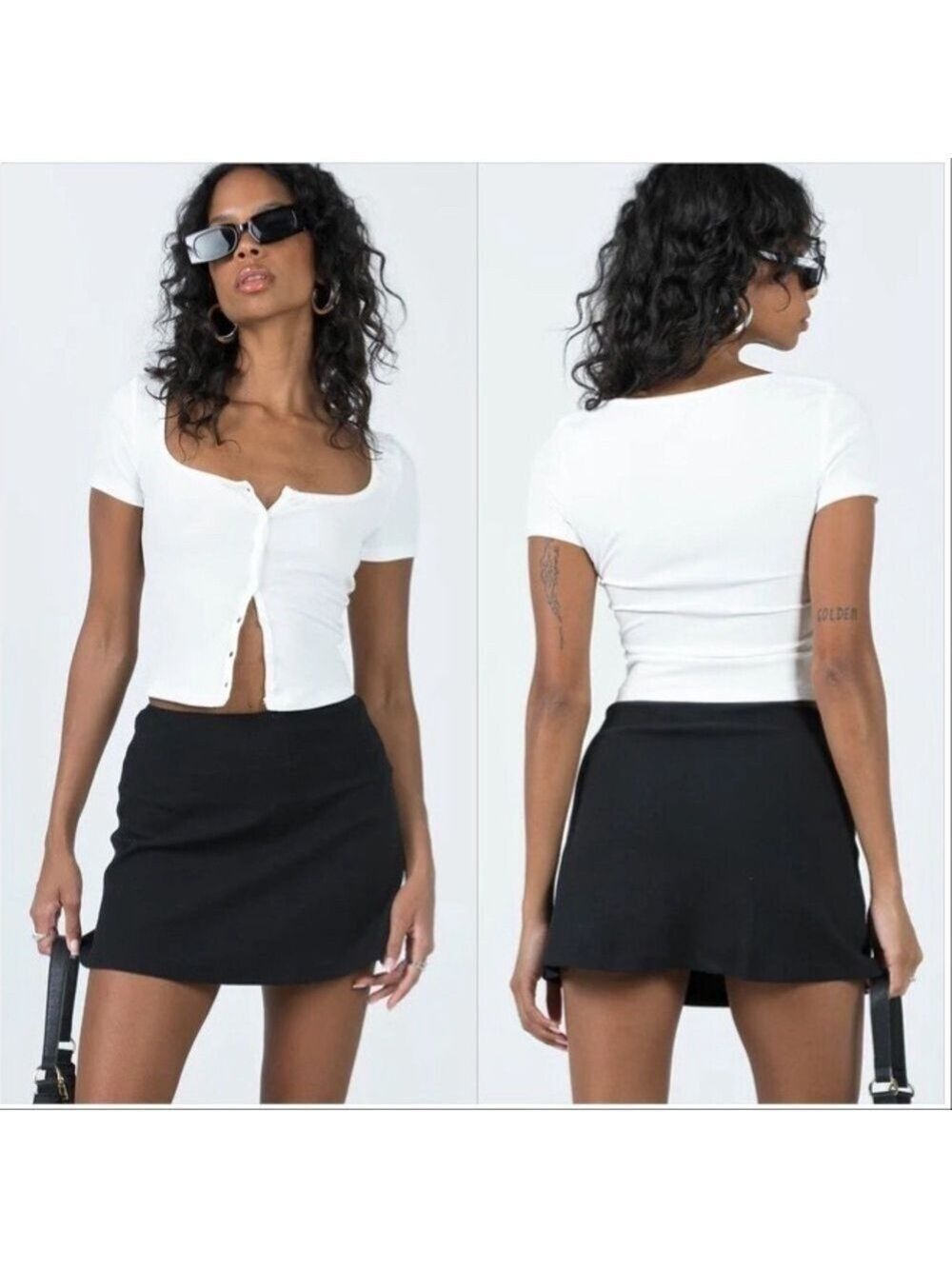 Princess Polly Black Mini Pencil Skirt for Night Out